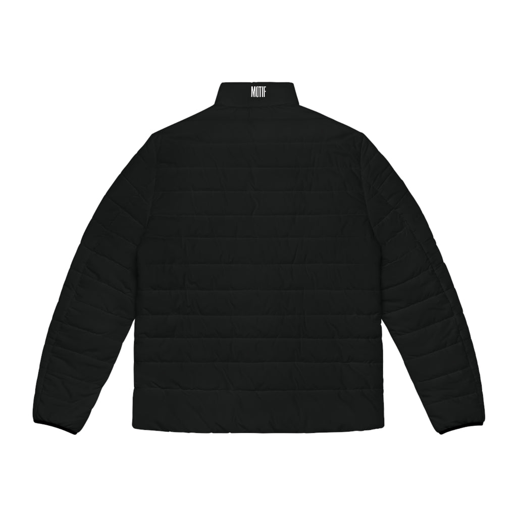 Men's Black Puffer Jacket - Quilted Lightweight Winter Coat