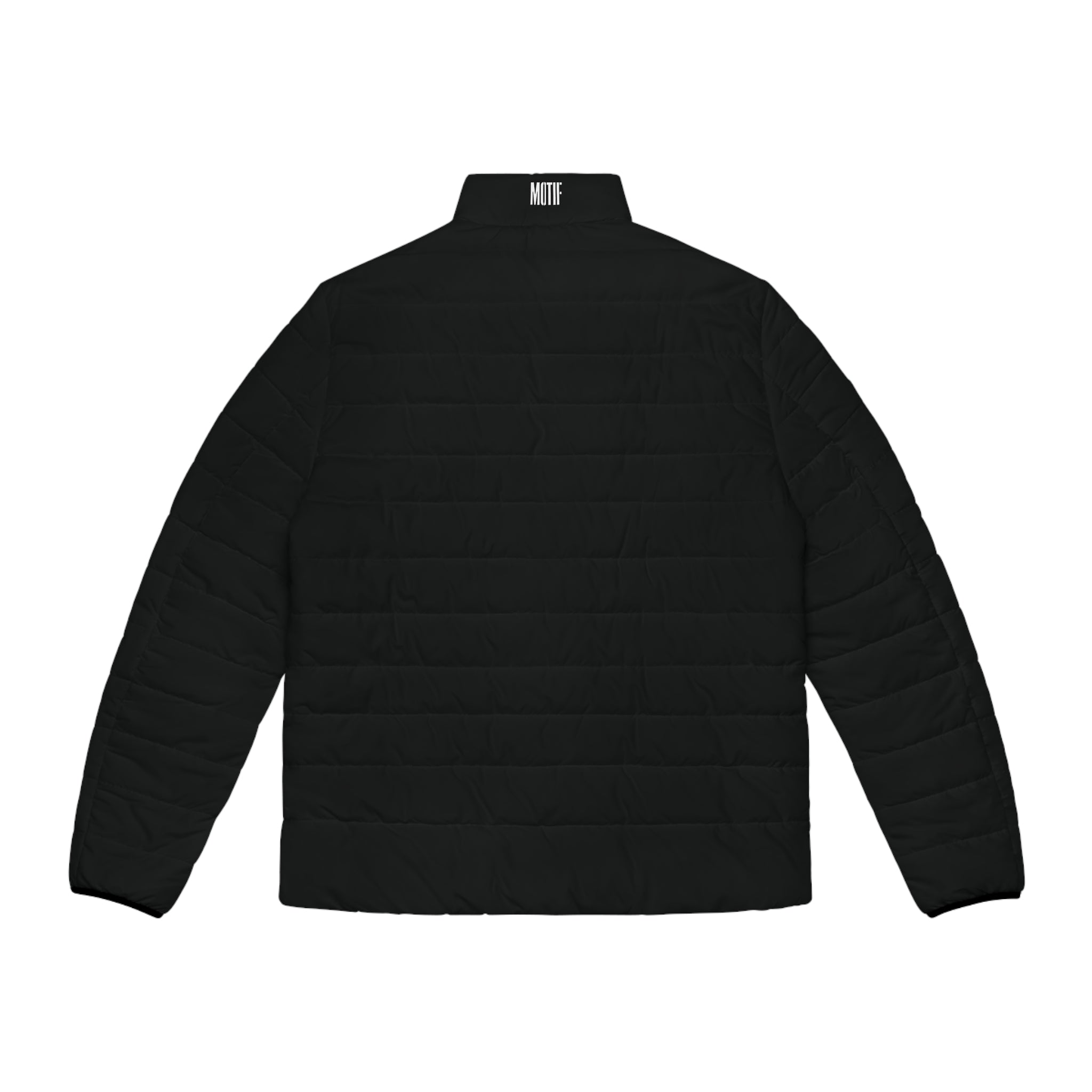 Men's Black Puffer Jacket - Quilted Lightweight Winter Coat