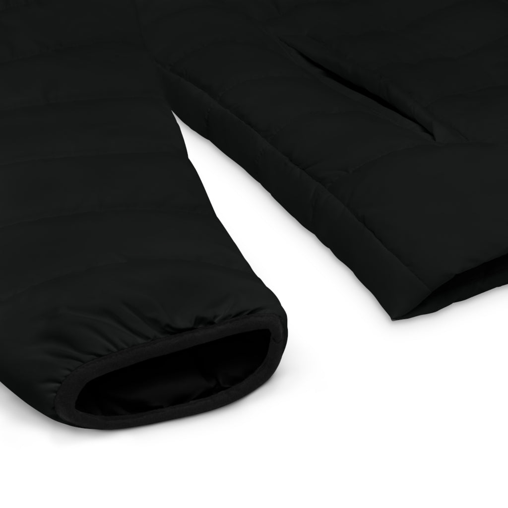 Men's Black Puffer Jacket - Quilted Lightweight Winter Coat