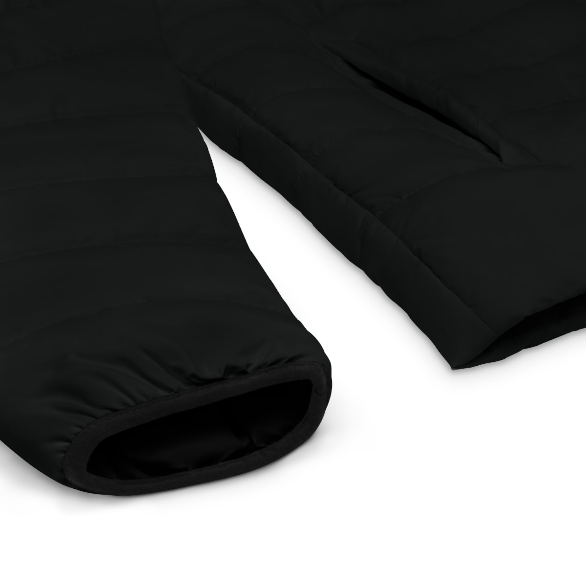 Men's Black Puffer Jacket - Quilted Lightweight Winter Coat