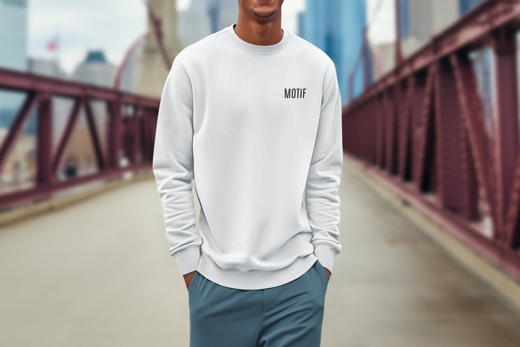 Embroidered Motif Eco Sweatshirt